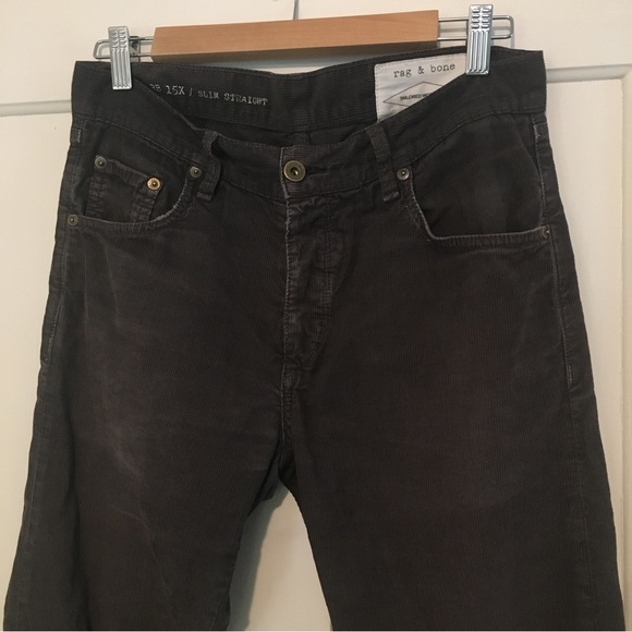 Men’s Rag & Bone Brown Corduroy Button up Pants 30 - Picture 4 of 16